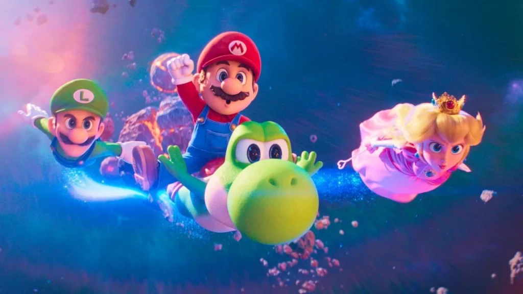 cena de super mario galaxy - o filme