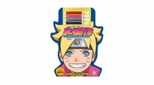 Imagem de personagem do anime Boruto com cabelo loiro e faixa de Hokage na cabeça, sorrindo com o logo “Boruto: Naruto Next Generations” ao fundo, em estilo de ilustração colorida.
